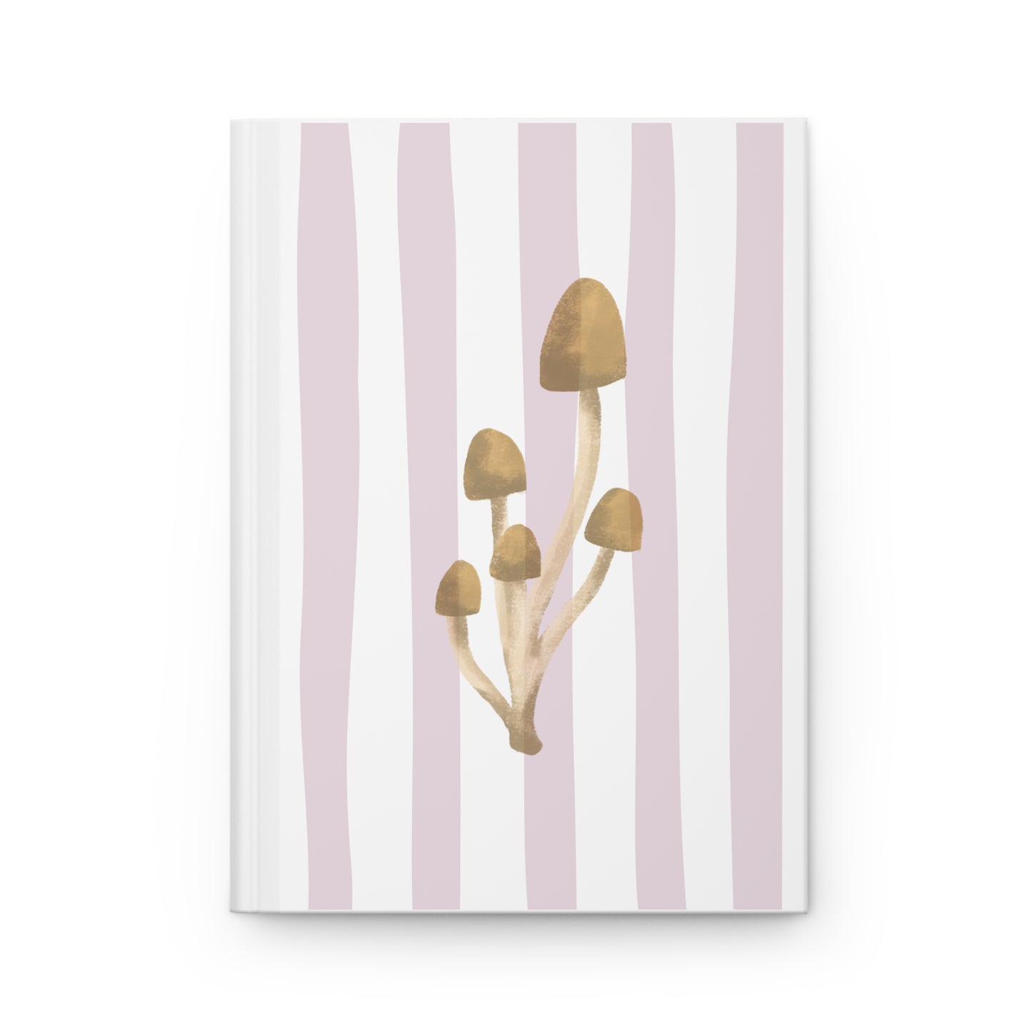 Muted Mauve Mushroom Hardcover Journal — "For the Quietly Weird"