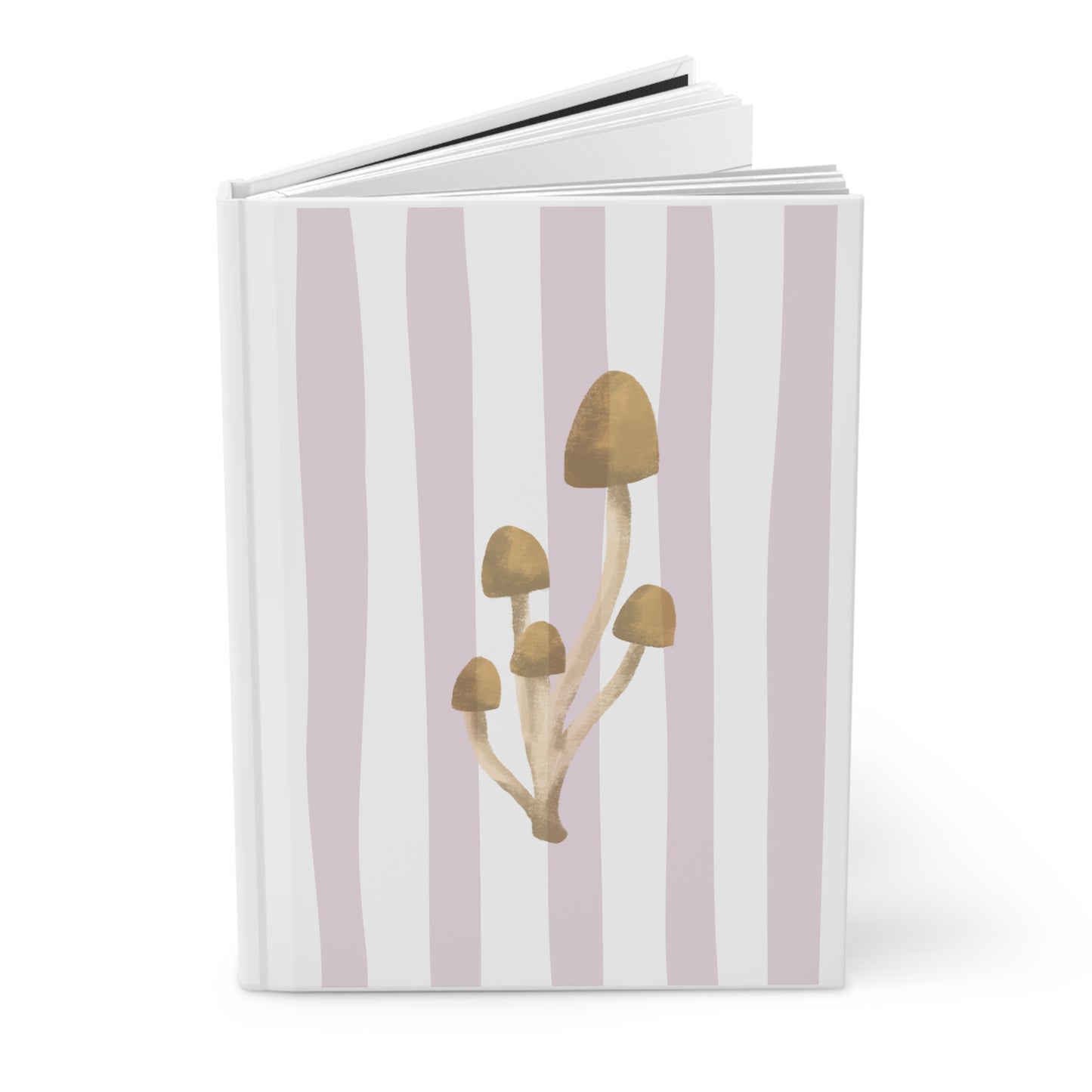 Muted Mauve Mushroom Hardcover Journal — "For the Quietly Weird"