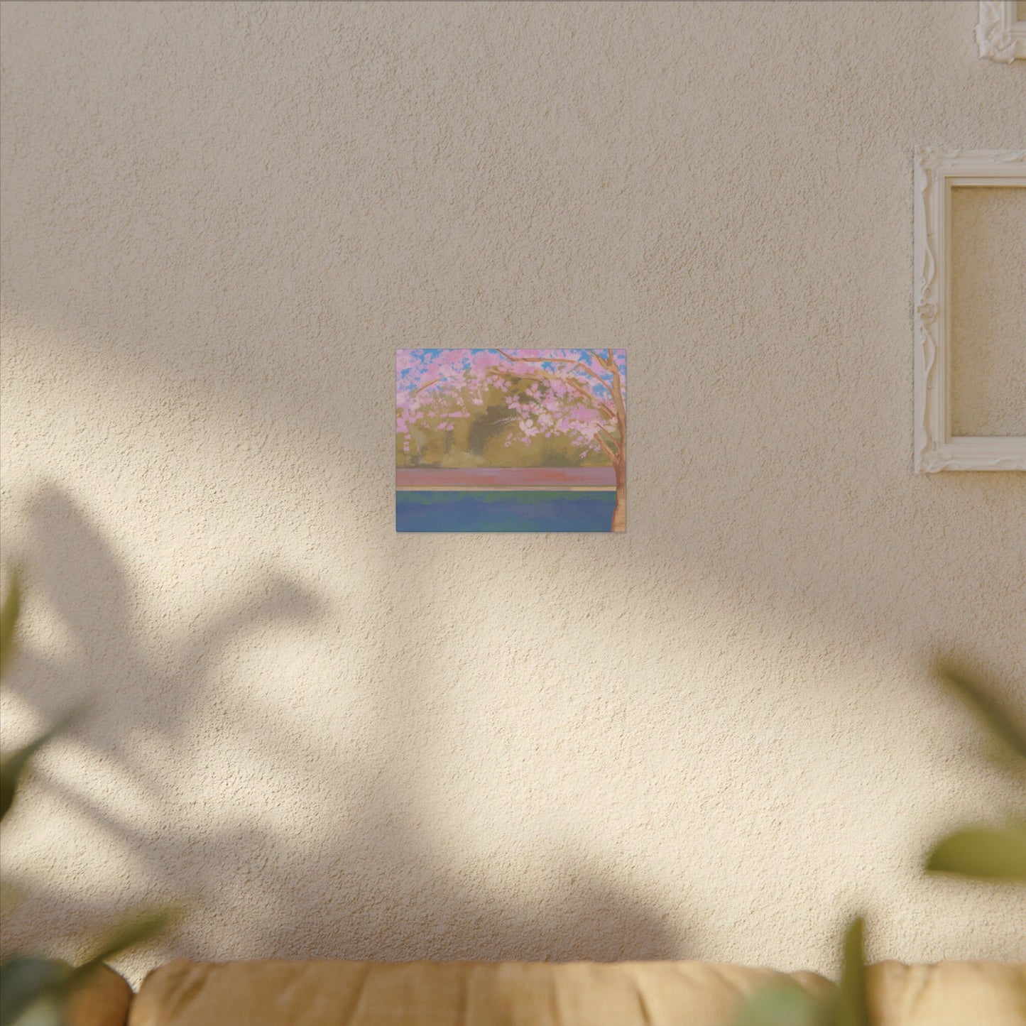 Impressionist Cherry Blossom Canvas Print — Stretched Matte Wall Art