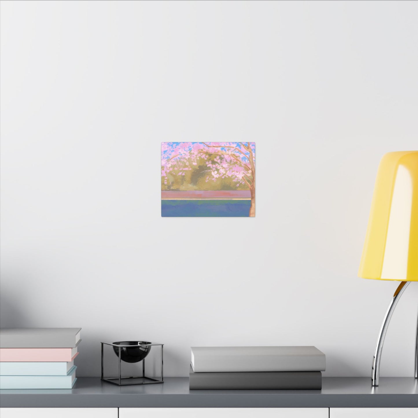 Impressionist Cherry Blossom Canvas Print — Stretched Matte Wall Art